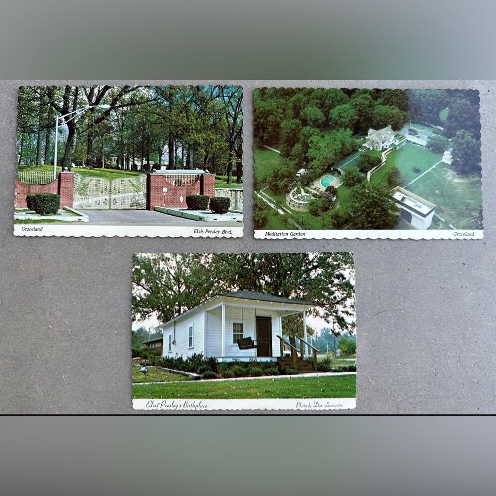 Vintage Elvis Graceland Postcards No postmark No writing 1970’s